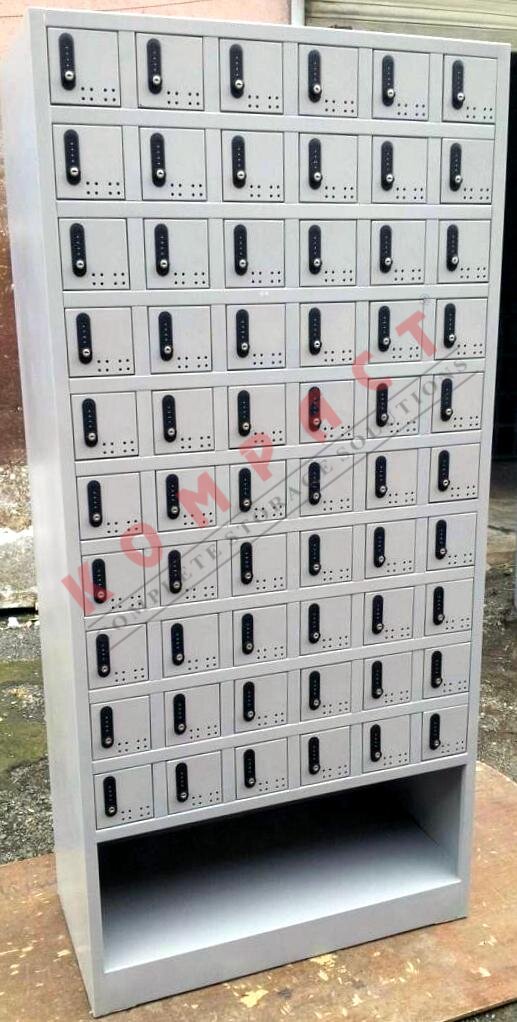 60 Cell Phone Lockers with Numeric Locks & Shoe Rack